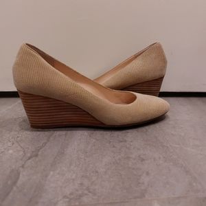 Taryn Kathleen Reptile Embossed Leather Wedge - New